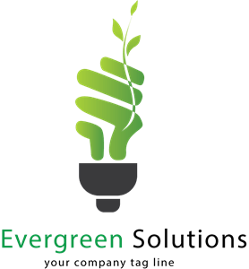 Eco bulb Logo Vector
