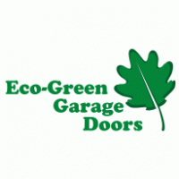 Eco-Green Garage Doors Logo Vector