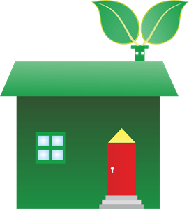Eco House Graphics Logo Vector