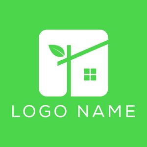 Eco House Logo PNG Vector