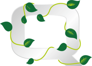 Eco Letter Q Logo PNG Vector