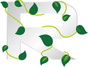 Eco Letter R Logo PNG Vector