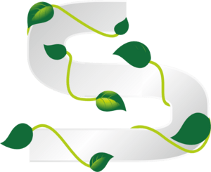 Eco Letter S Logo PNG Vector