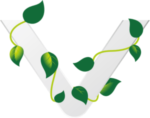 Eco Letter V Logo PNG Vector