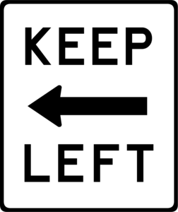 EEP LEFT ROAD SIGN Logo PNG Vector