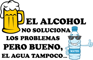 EL ALCOHOL Y EL AGUA Logo Vector