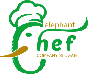 elephant chef Logo Vector