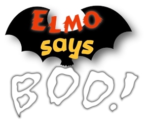 Elmo Says BOO! Logo Vector