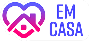 Em casa stay home Logo PNG Vector