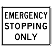 EMERGENCY STOPPING ONLY Logo Vector