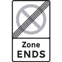 END OF PARKING ZONE Logo PNG Vector
