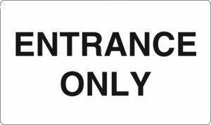 Entrance only Logo PNG Vector