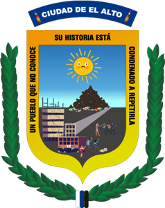 Escudo de la ciudad de El Alto Logo Vector