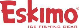 Eskimo Ice Fishing Gear Logo Vector