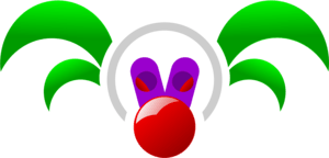 Evil Clown Logo PNG Vector