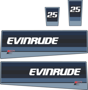 Evinrude 25hp 1985 Logo PNG Vector
