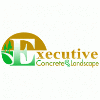 Executive Concrete & Landscape Logo PNG Vector