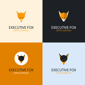 Executive Fox Logo PNG Vector
