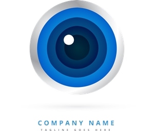 eye shape Logo Vector
