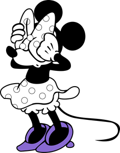 Eyes Covered Minnie Logo Vector