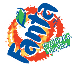 Fanta Exotiska Frukter Logo Vector
