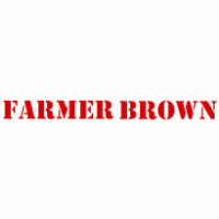 Farmer Brown Chickens Logo Vector