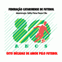 Federacao Catarinense de Futebol - 80 anos Logo PNG Vector