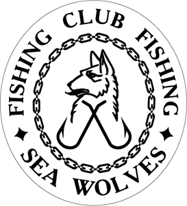 Fishing Club Sea Wolves Logo Vector