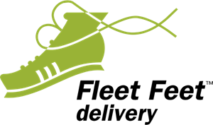 Fleet Feet Delivery Logo Vector