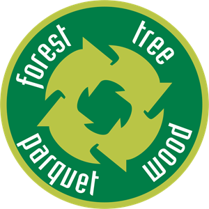 Forest tree parquet wood Logo Vector