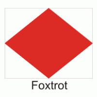 Foxtrot Flag Logo Vector