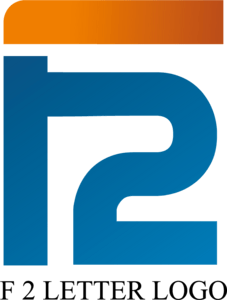 F2 Letter Logo PNG Vector