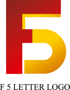 F5 Letter Logo PNG Vector
