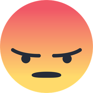 Facebook Angry Emoji Emoticon Logo PNG Vector