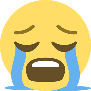 Facebook Cry Emoji Logo PNG Vector