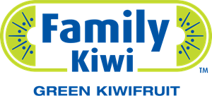 Family Kiwi Green Kiwifruit Logo Vector