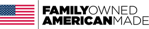 Family Owned American Made Logo PNG Vector