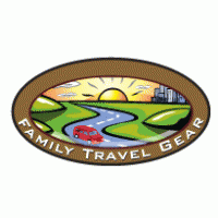Family Travel Gear Logo PNG Vector