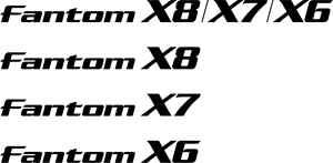 Fantom X8/X7/X6 Logo PNG Vector