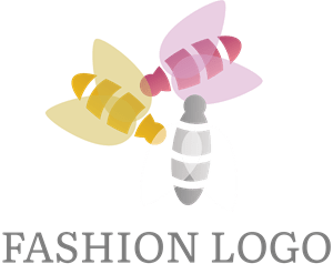 Fashion Bee Logo PNG Vector