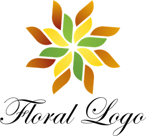 Fashion Flower Colour Art Logo PNG Vector