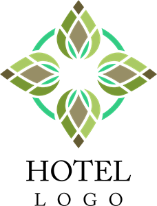 Fashion Hotel Floral Logo PNG Vector