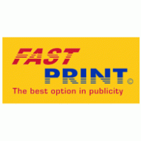 Fast Print Company Logo PNG Vector