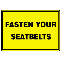 FASTEN YOUR SEATBELTS SIGN Logo PNG Vector