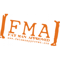 Fat Man Approved Logo Vector