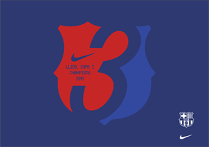 FC Barcelona Champions Logo Vector