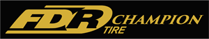 FDR Tire Champion Black Logo PNG Vector