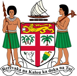 Fiji Flag&Coat of arms Logo Vector