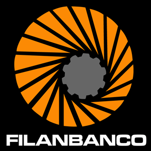 Filanbanco alternativo vertical fondo negro Logo PNG Vector