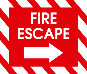 FIRE ESCAPE Logo PNG Vector